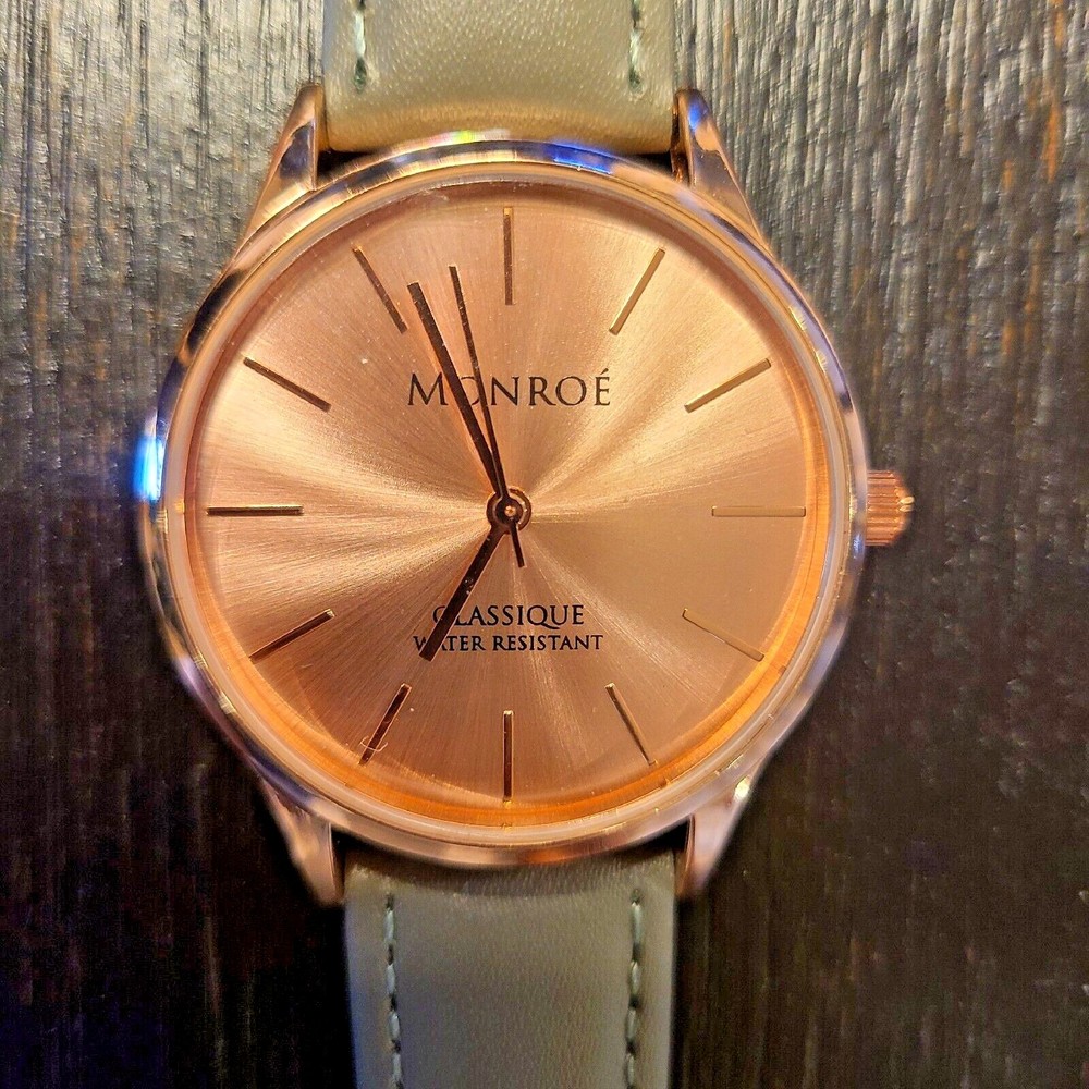 Unused Monroe MAESTRO Unisex Classique Rose Gold Analog Quartz Watch